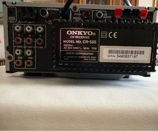Amplificador CD Radio Onkyo CR 505 Plata