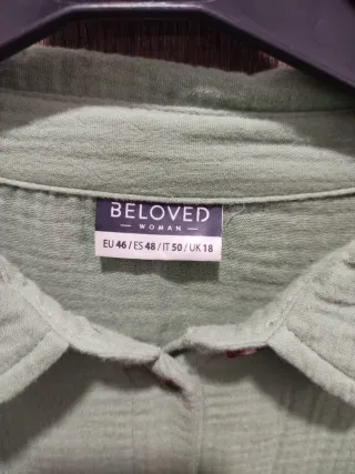 Camisa Beloved verde de algodón