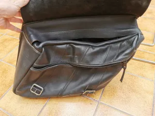 Alforjas de cuero y soportes Yamaha XV