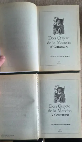 Libro Don Quijote de la Mancha. Dos partes