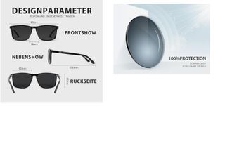 Gafas de sol Occhsouo polarizadas negras