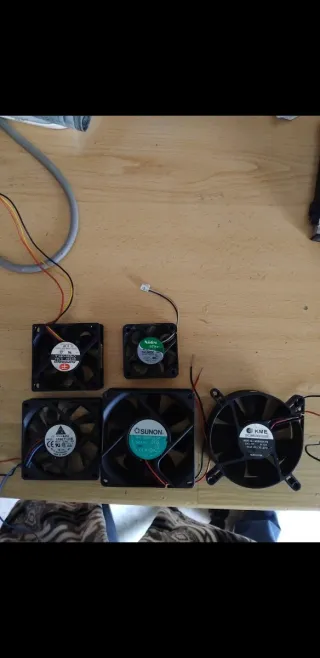 Motores de refrigeración de fuente de alimentacion