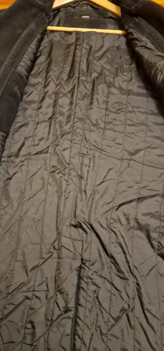 Elegante cappotto HUGO BOSS uomo nero M