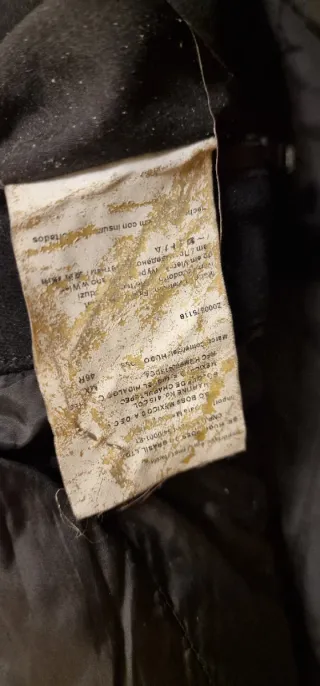 Elegante cappotto HUGO BOSS uomo nero M