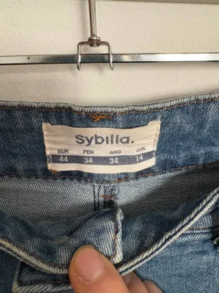 Vaqueros anchos mujer