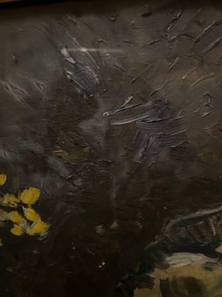 Quadro con cornice dorata