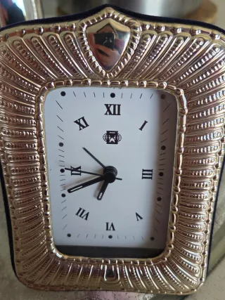 Orologio da tavolo in argento