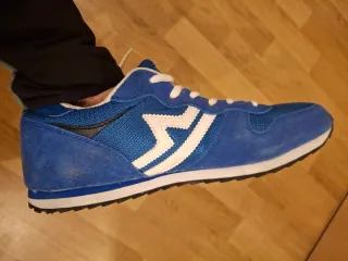 Zapatillas deportivas azules y verdes