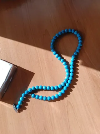 Collar de cuentas turquesa