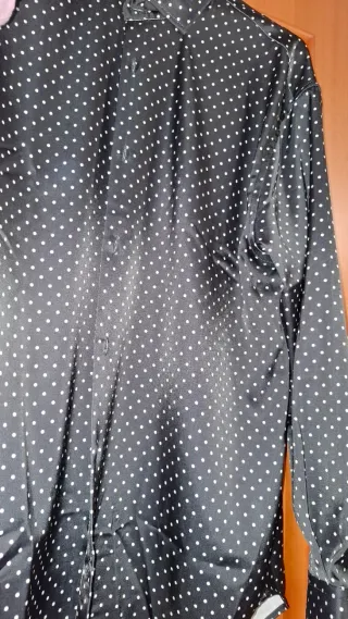 Camicia nera a pois Fuel