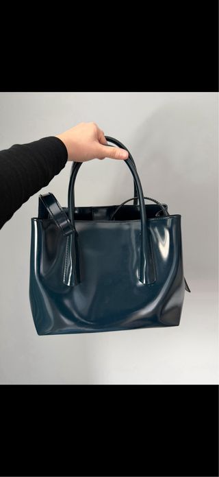 Bolso Bimba y Lola charol verde