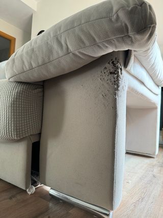 Sofá modular beige y gris