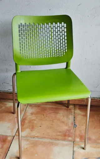 SILLA OFICINA PVC COLOR (precio unidad o lote)LEER