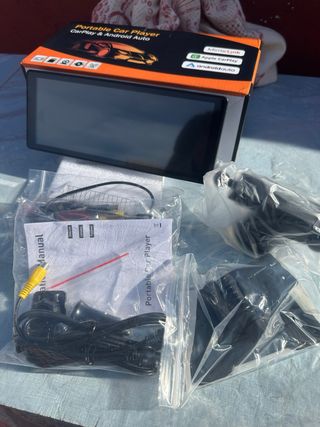 Pantalla Portátil Coche CarPlay Android Auto Cámar