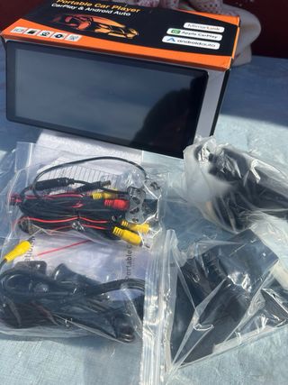 Pantalla Portátil Coche CarPlay Android Auto Cámar
