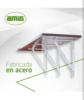 Amig Soporte Estantería Metal Plateado