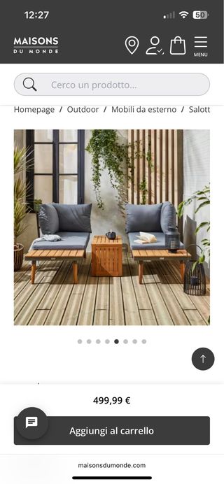 Divanetto da esterno componibile