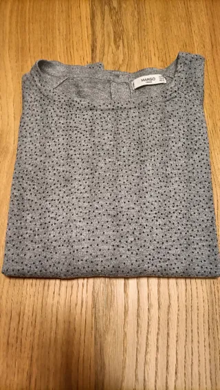 Maglioncino grigio e nero