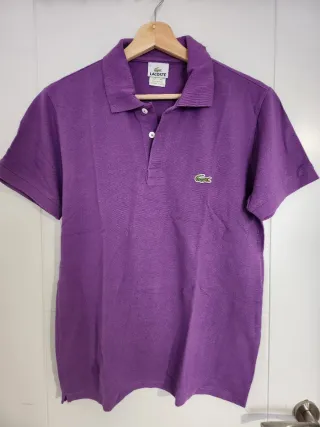 Polo Lacoste Morado Ancho:41cm Largo:66cm