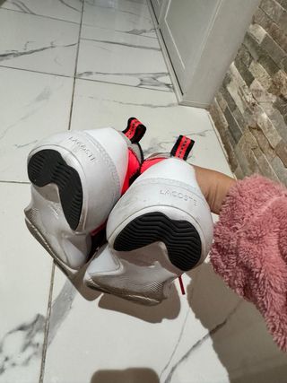 Zapatillas Lacoste Talla 37 Rosa/Gris