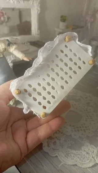 Lavandino Vintage Dollhouse 1:12 Pizzo