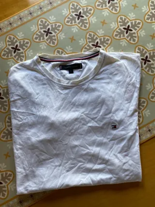 Camiseta Tommy Hilfiger Blanca Talla L