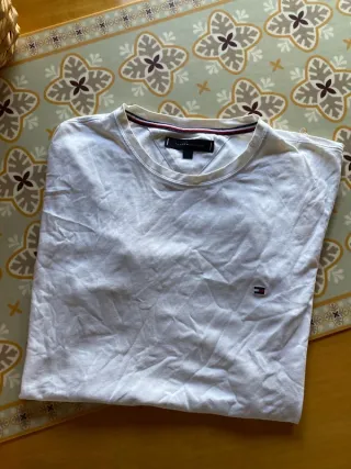 Camiseta Tommy Hilfiger Blanca Talla L