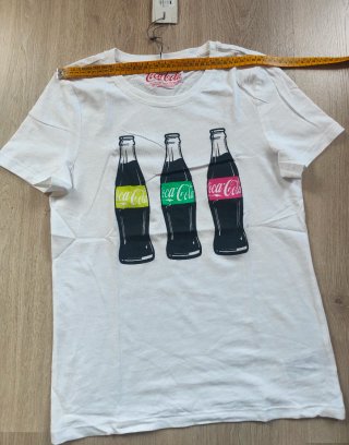 Camiseta Coca-Cola Blanca Talla S