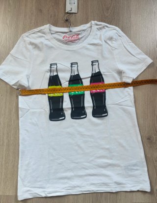 Camiseta Coca-Cola Blanca Talla S