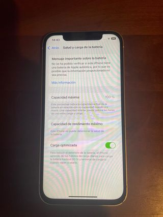iPhone 12 128GB Blanco Batería Nueva