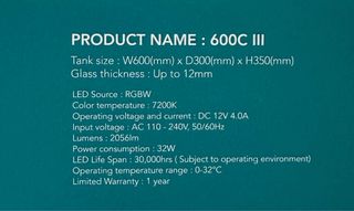 Pantalla LED Twinstar 600C III Acuario