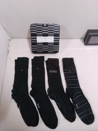 Calzini Tommy Hilfiger Uomo Neri Grigio Set