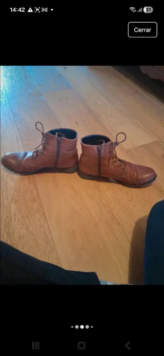 Botas Creator Marrón Piel Talla 39. Piel auténtica