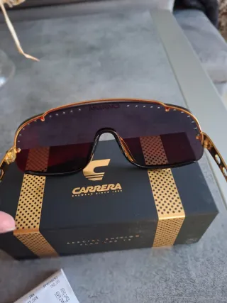 Occhiali da sole Carrera maschera nero/oro