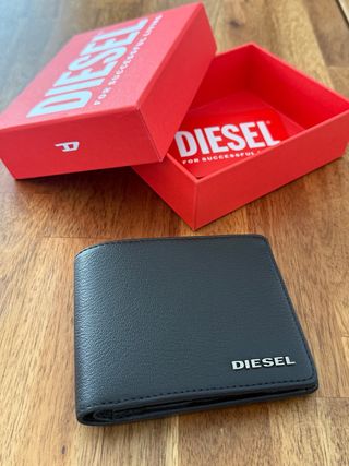 Cartera Diesel Negra Nueva En Caja