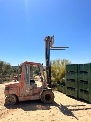 Carretilla elevadora naranja(ultimo precio)
