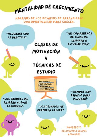 Clases de motivación y técnicas de estudios