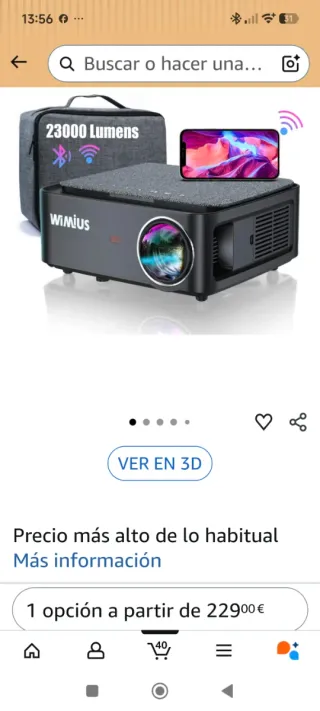 Proyector Wimius Gris