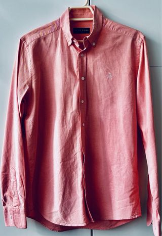 Camisa Scalpers Manga Larga Talla 40 Rosa