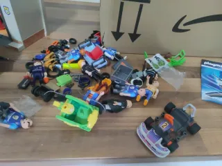 Playmobil: Coche, Avión, Moto y Comisaría