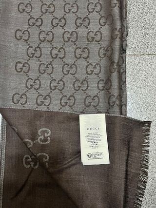 Sciarpa Gucci GG Monogram Marrone