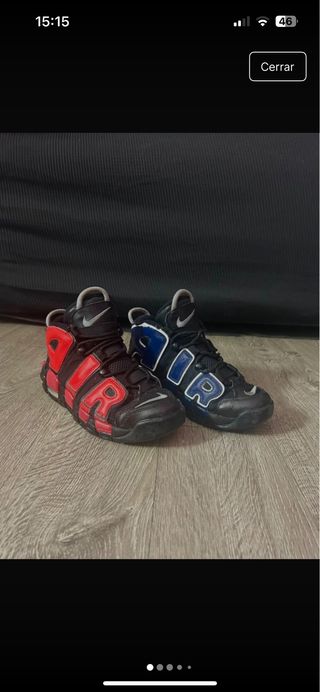 Zapatillas Nike Air More Uptempo (Rojas y Azules)
