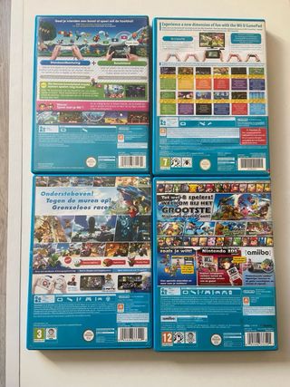 Pack 4 Juegos Wii U: Smash Bros, Mario Kart 8, Nin