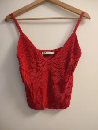 Top ZARA Rojo Talla Única