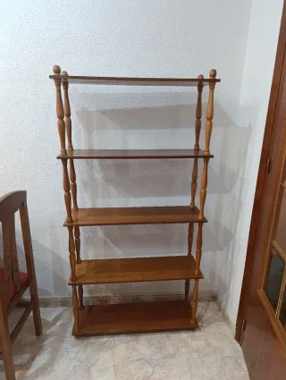Estantería de madera 5 baldas
