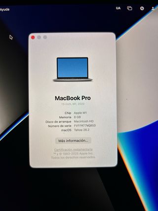 MacBook Pro M1 Plata