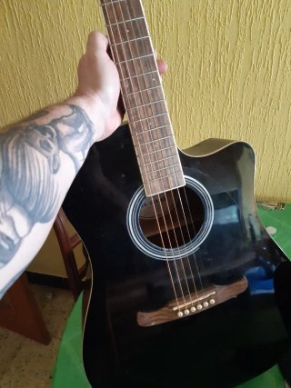 Guitarra Fender Electroacústica Negra