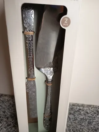Set de pala y cuchillo para tarta