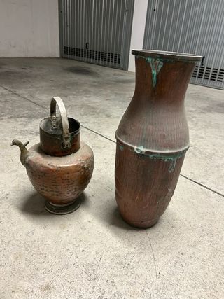 Brocca antica in rame (coppia)