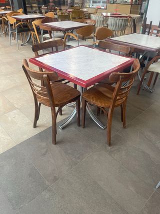 Sillas de madera estilo bistro (Set de 5)